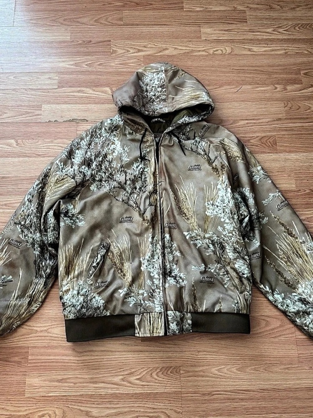 Frontier Legend Floral Hooded Jacket in Brown Like New